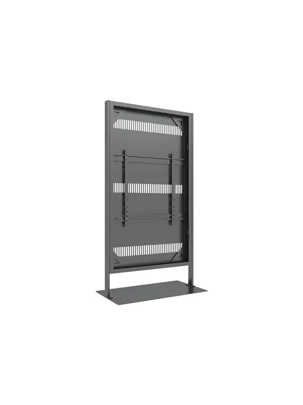 Multibrackets M Pro Series stand - for digital signage panel - enclosure totem - black - Max 35 kg - recommended for 75"