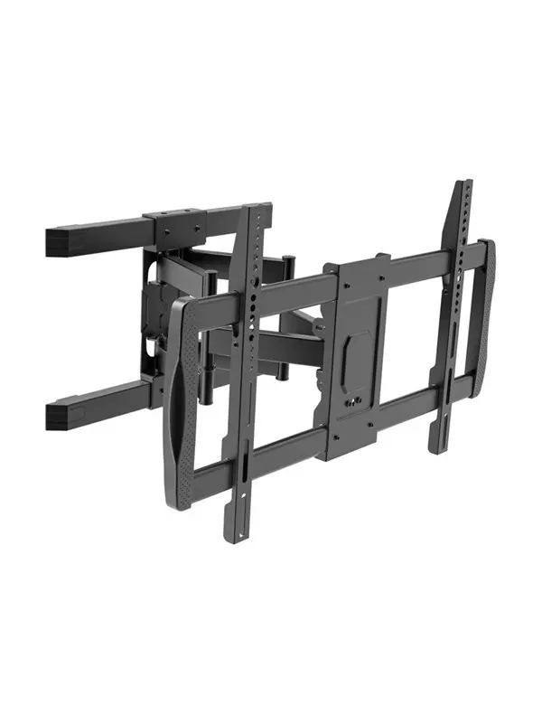 TECHLY mounting kit - full-motion dual arm - for curved / flat panel - black - Max 60 kg - recommended for 75"