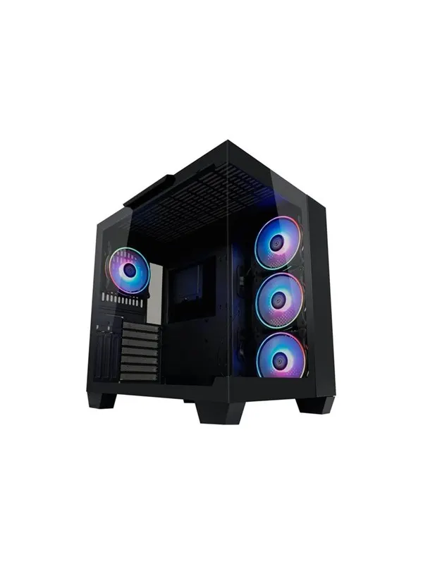 LC Power 809B Dark Storm_X - midi-tower - extended ATX - Chassi - Tower - Svart
