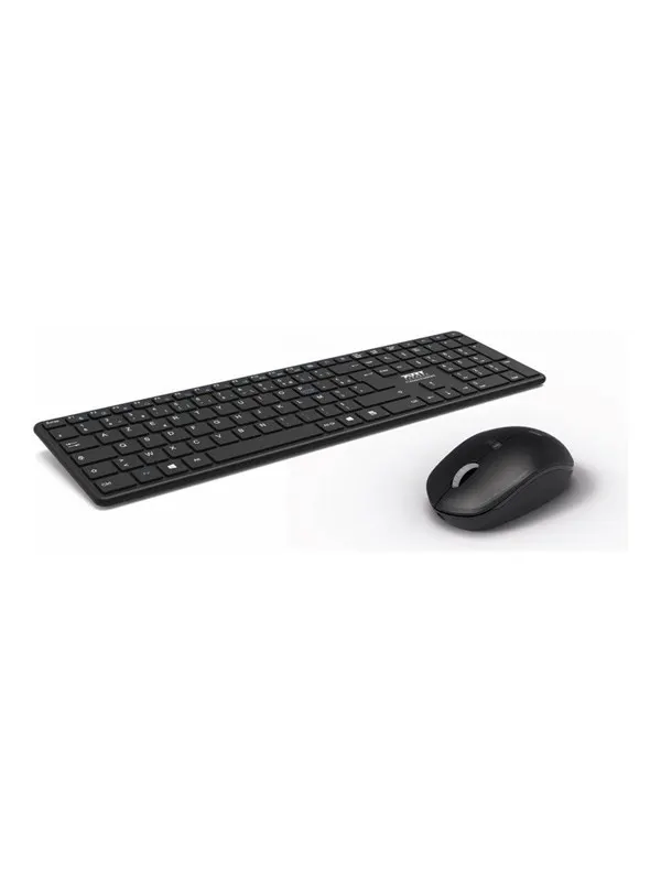 PORT Designs PORT Connect - Professional Executive Pack - keyboard and mouse set - rechargeable - QWERTY - Nordic Input Device - Tastatur &amp; Mus set - Nordisk - Svart