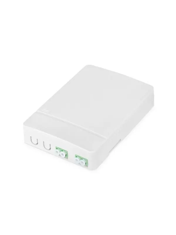 DIGITUS fibre-optic distribution box - with 2 x LC/APC duplex couplers