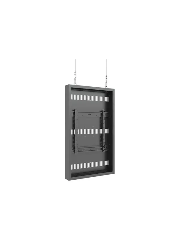 Multibrackets M Pro Series enclosure - small - for flat panel - high brightness - black (RAL 9005) - Max 25 kg - recommended for 46"