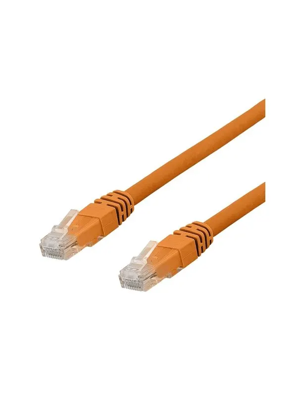 Deltaco TP-61ORAU - patch cable - 1 m - orange - Orange - 1m