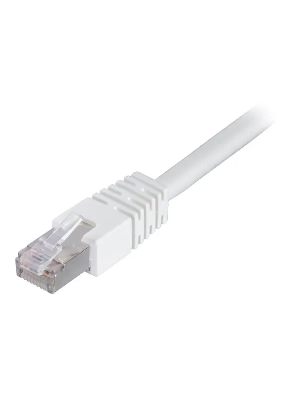Deltaco STP-635V - patch cable - 35 m - white - Vit - 35m