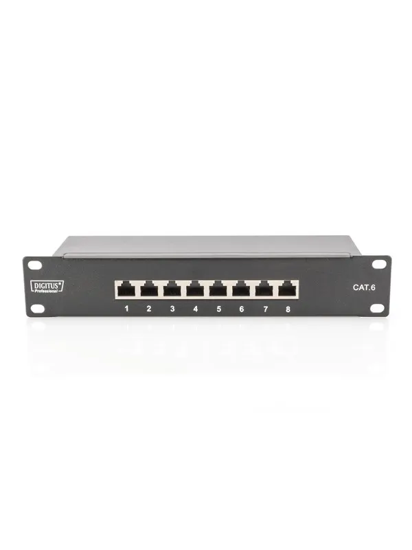 DIGITUS 8-Port 1U CAT6 Patch Panel