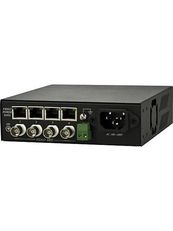 Deltaco Receiver Unit 4 TTP111VPDC BNC vid 12V powerRS485