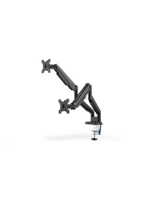 DIGITUS DA-90395 stand - adjustable dual arms - for 2 LCD displays - matte black