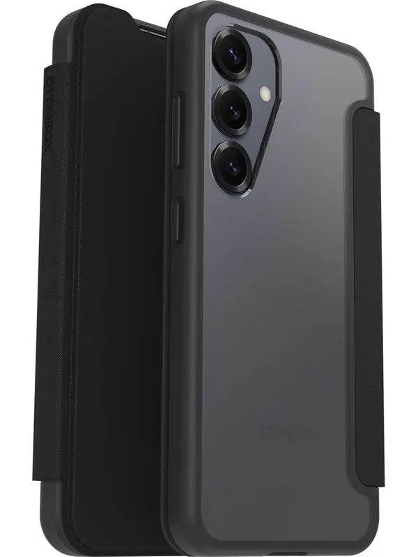 OtterBox React Folio Samsung Galaxy S25 Black Crystal - clear/black - ProPack