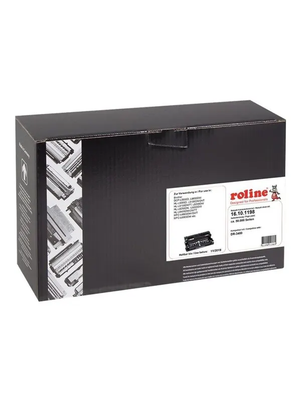 Roline - black - compatible - drum kit (alternative for: Brother DR3400)