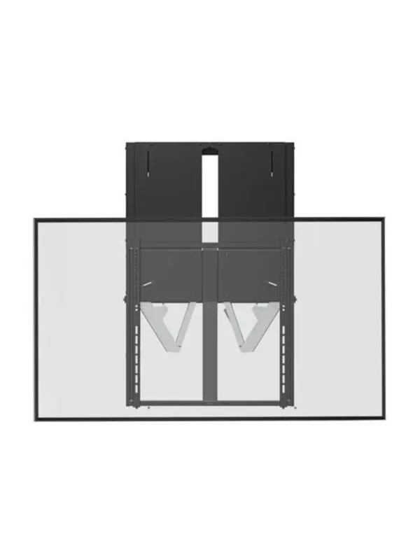 Deltaco OFFICE Manual Height-Adjustable Display Wall Mount - Max 65 kg - recommended for 74"