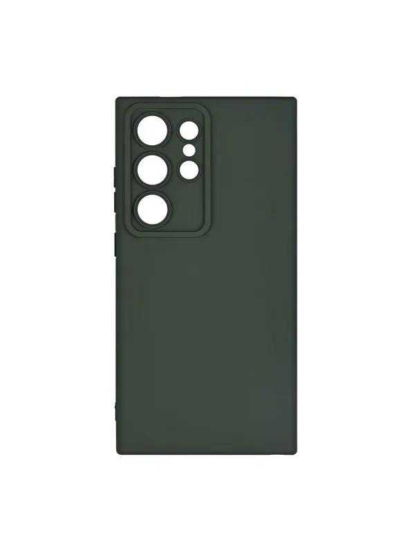 ONSALA Phone Case with Silicone Feel Olive Green - Samsung S24 Ultra 5G