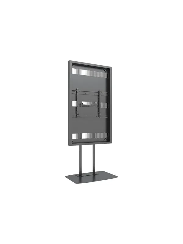 Multibrackets M Pro Series mounting kit - for flat panel - dual pole - black RAL 9005 - Max 50 kg - recommended for 65"