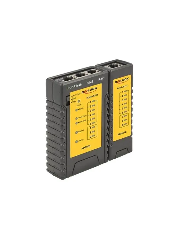 DeLOCK Cable Tester RJ45 / RJ12 + Portfinder