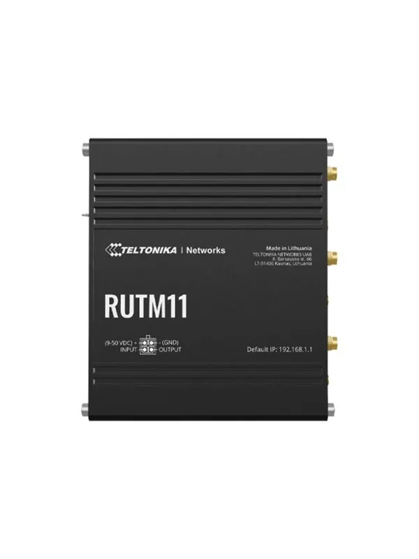 Teltonika RUTM11 Industrial 4G LTE Router (RUTM11000000 / Standard package with EU PSU) - Router 802.11a/b/g/n/Wi-Fi 5 Wave 2