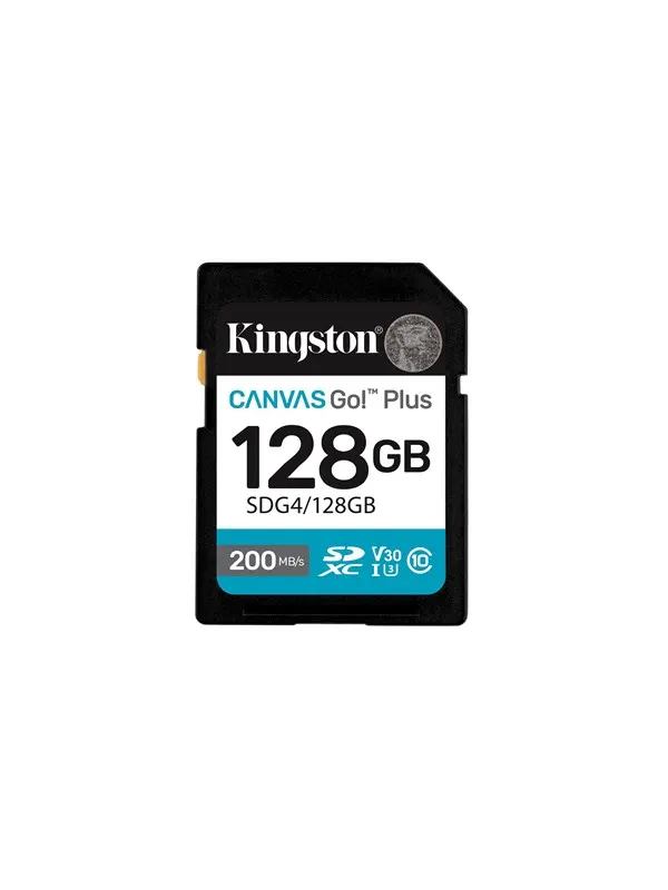 Kingston Canvas Go! Plus SD - 200MB/s - 128GB