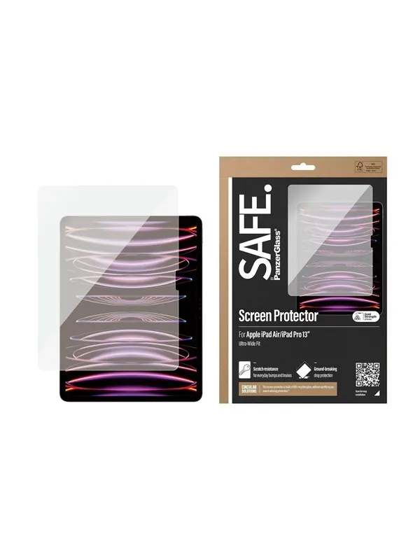 SAFE by PanzerGlass Screen Protector iPad Pro 13'' (2024) | iPad Air 13'' (2024-2025) | Ultra-Wide Fit