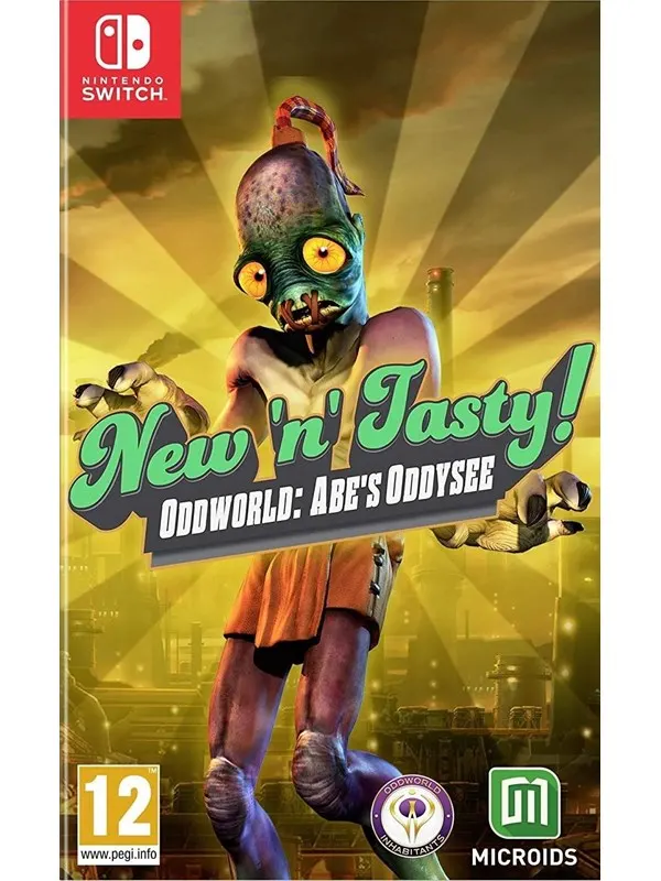 Oddworld: Abe's Oddysee - New 'n' Tasty (Code in a Box) - Nintendo Switch - Plattformsspelare