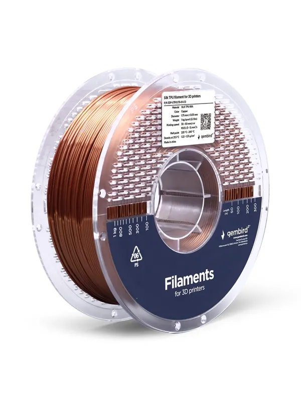 Gembird TPE, TPU, TPC (Flexibel) filament - Koppar - 1.75mm ø - 1 kg