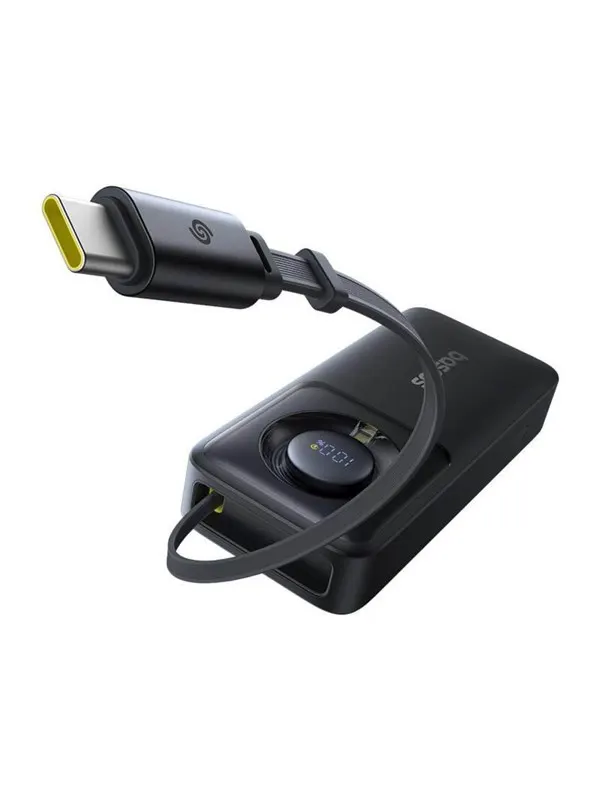 Baseus OS Free2Pull 10000 mAh 30W powerbank + cable (black) - 10000 mAh