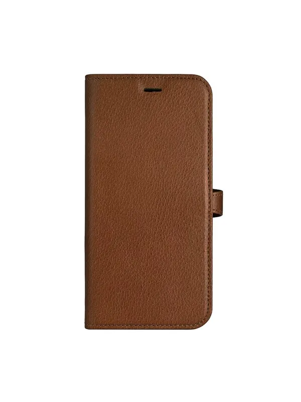 Buffalo 2-in-1 Leather Wallet with 3 Card Slots - iPhone 16 Pro Brown