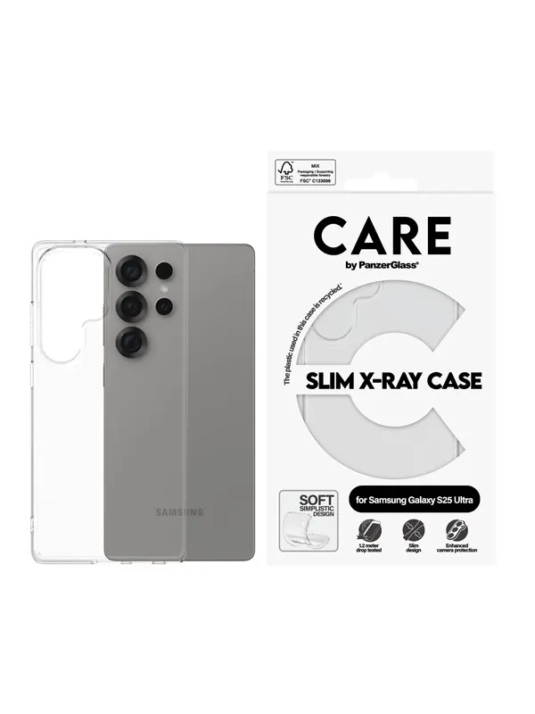 CARE by PanzerGlass Fashionable Case Transparent X-Ray Soft Basic Samsung Galaxy S25 Ultra