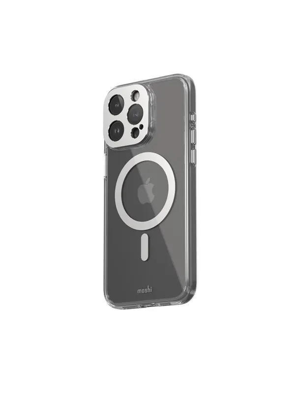 Moshi iGlaze for iPhone 15 Pro Max - Lunar Silver