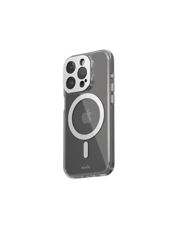 Moshi iGlaze for iPhone 15 Pro - Lunar Silver
