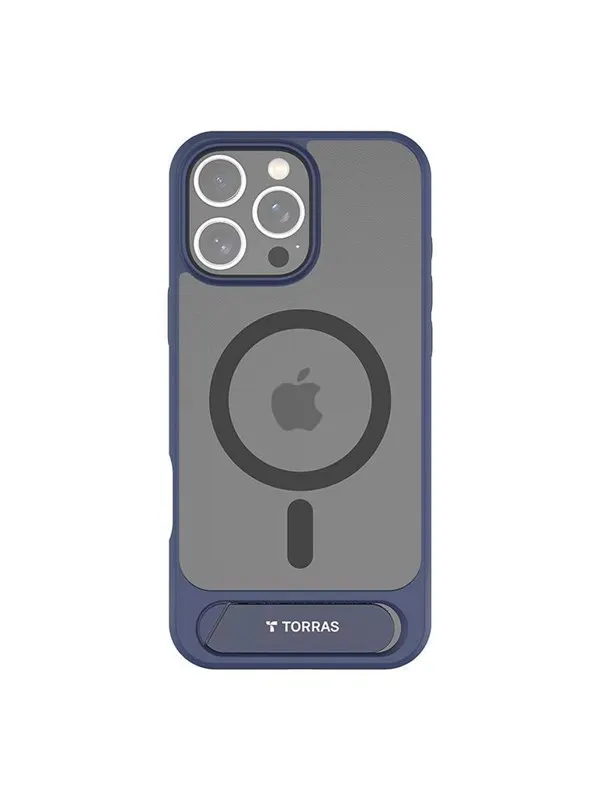 Torras Pstand Series Case for iPhone 16 Pro (Blue)