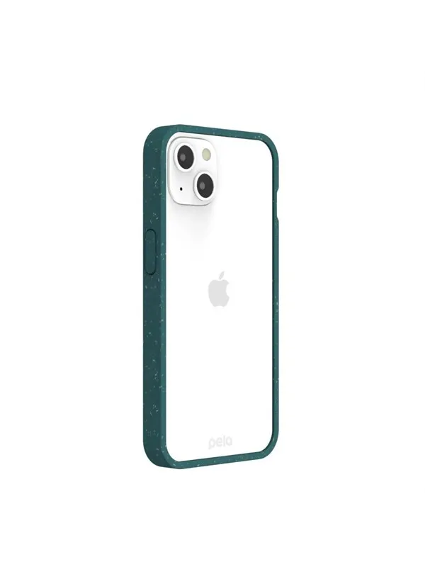 Pela Clear - iPhone 13 case - Green