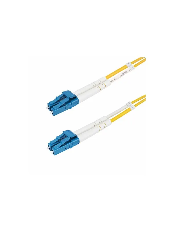 StarTech.com 25m (82ft) LC to LC (UPC) OS2 Single Mode Duplex Fiber Optic Cable - patch cable - 25 m - yellow - Gul - 25m