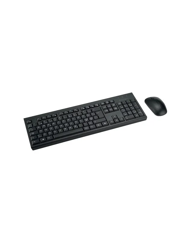 Kensington KM270 EQ Uppladdningsbart set för stationära datorer - trådlöst - Tastatur & Mus set - Nordisk - Svart