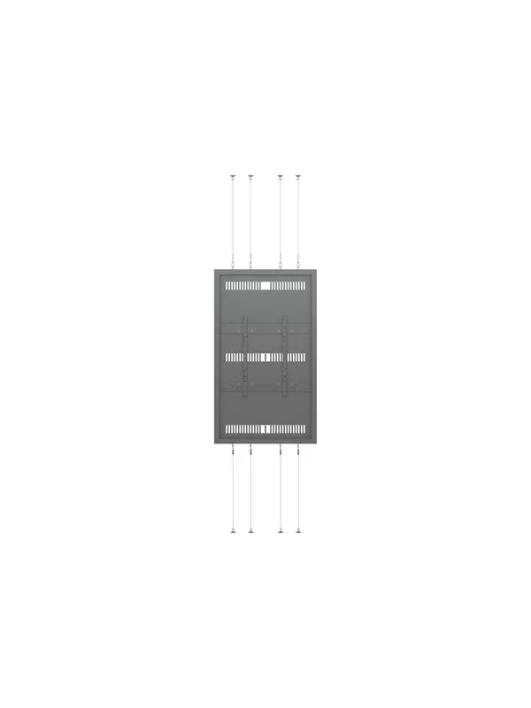 Multibrackets M Pro Series enclosure - Large - for flat panel - high brightness fixed arms protect from theft - black RAL 9005 - Max 50 kg - recommended for 75"