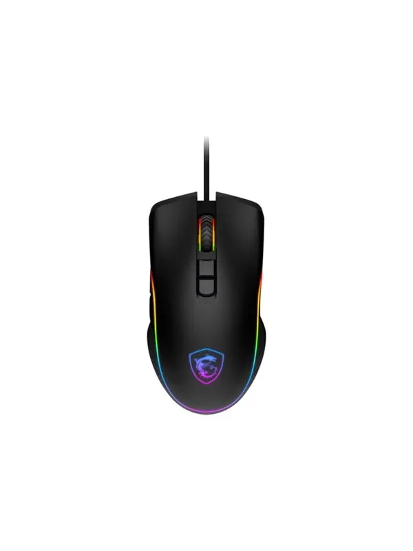 MSI FORGE GM300 - mouse - USB 2.0 - Mouse - Optic - 7 knappar - Svart