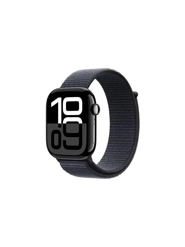 Apple Watch Series 10 GPS + Cellular 46mm - Jet Black Aluminium Case with Ink Sport Loop