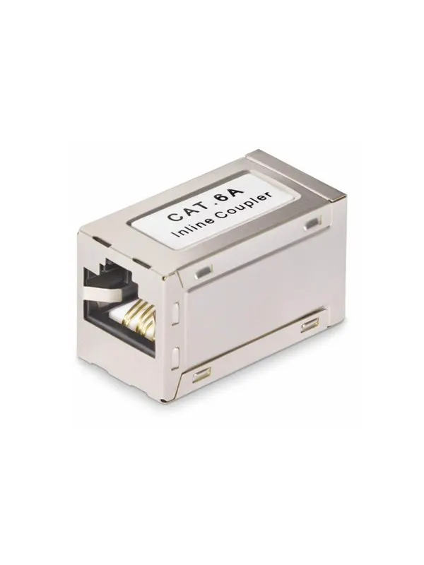 StarTech.com Shielded RJ45 Coupler Inline Cat6a Coupler F/F - network coupler - silver - Silver