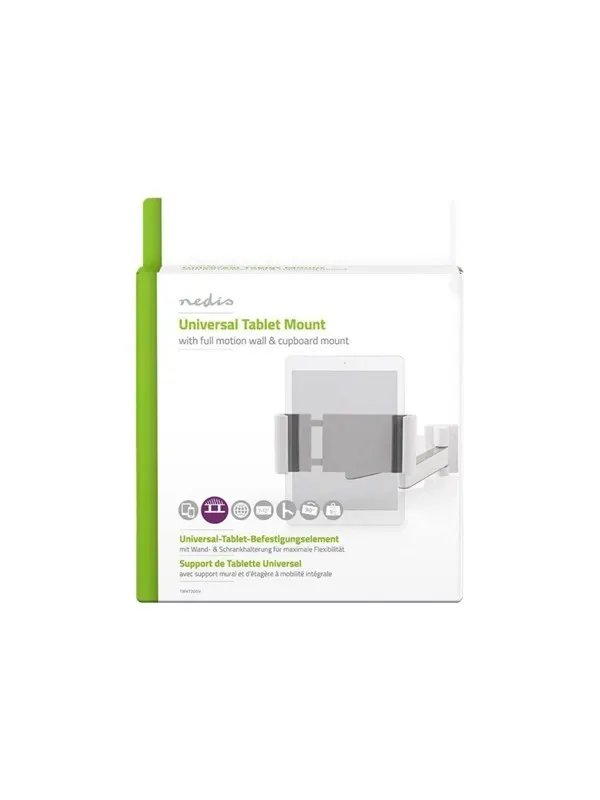 Nedis TWMT200SI bracket - adjustable arm - for tablet - grey white