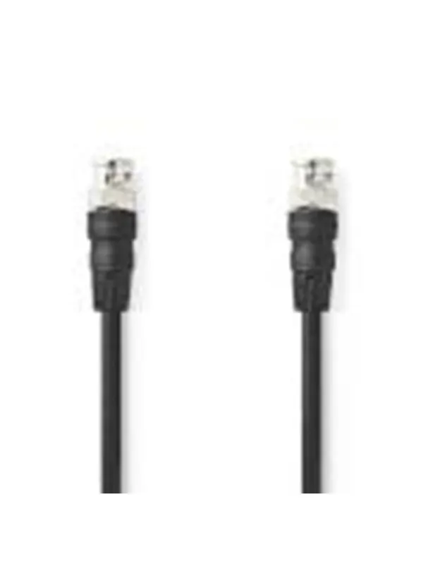 Nedis BNC Video Cable | Nickel Plated | 75 Ohm | 5.00 m | Round | PVC | Black