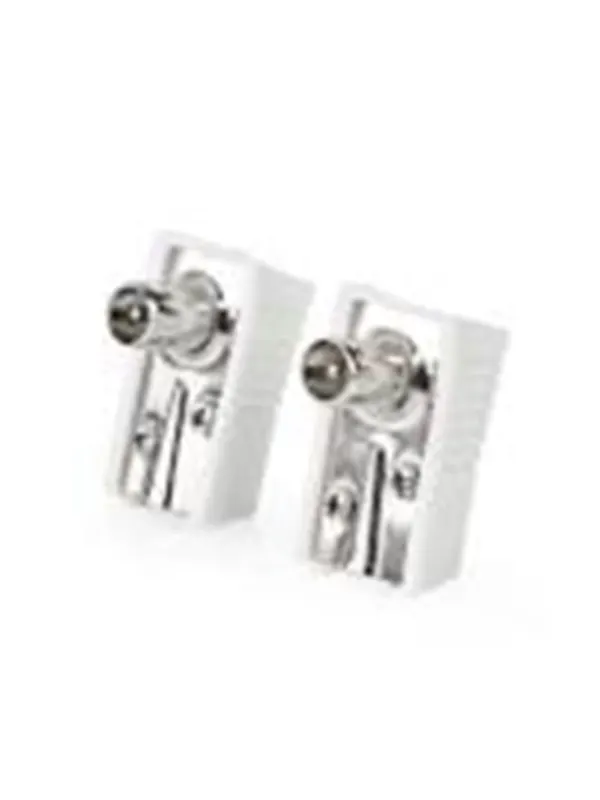 Nedis IEC (Coax) Connector | Angled | Male | Nickel Plated
