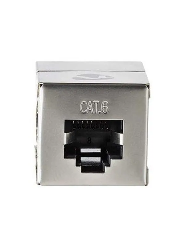 Nedis network coupler - metal - Silver