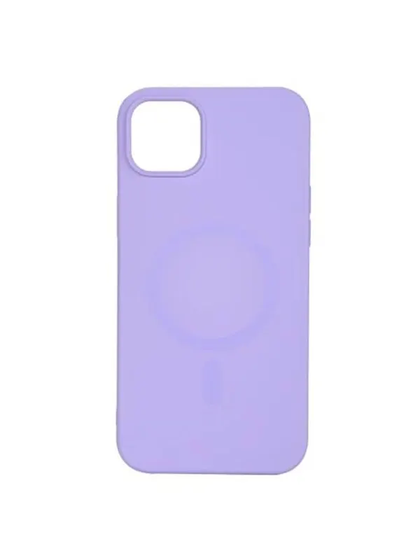 Essentials iPhone 14 Plus Silicone Mag Back Cover - Purple