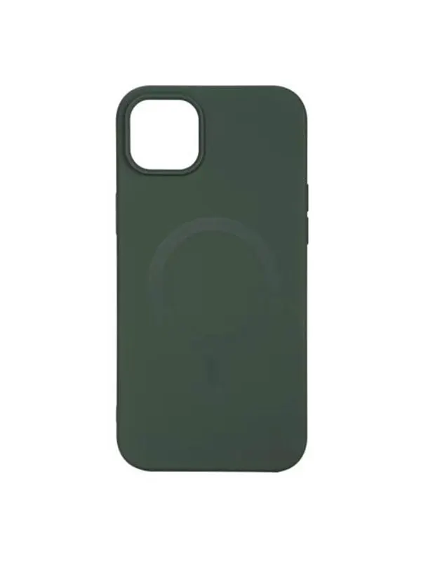Essentials iPhone 14 Plus Silicone Mag Back Cover - Green