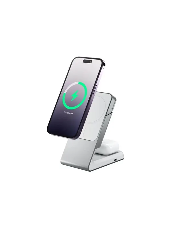ALOGIC Matrix wireless charging stand - 2-in-1 - magnetic - 15 Watt