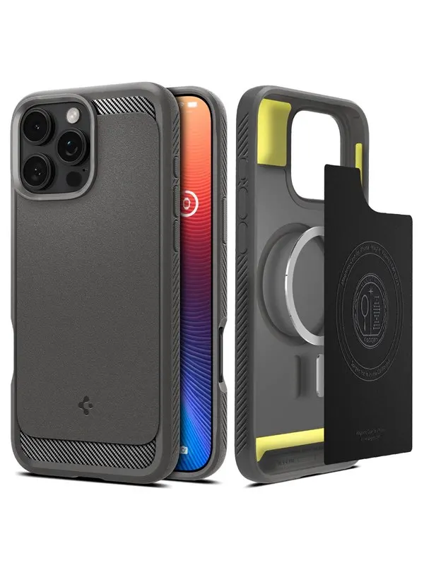 Spigen Rugged Armor MagSafe - gray - iPhone 16 Pro Max