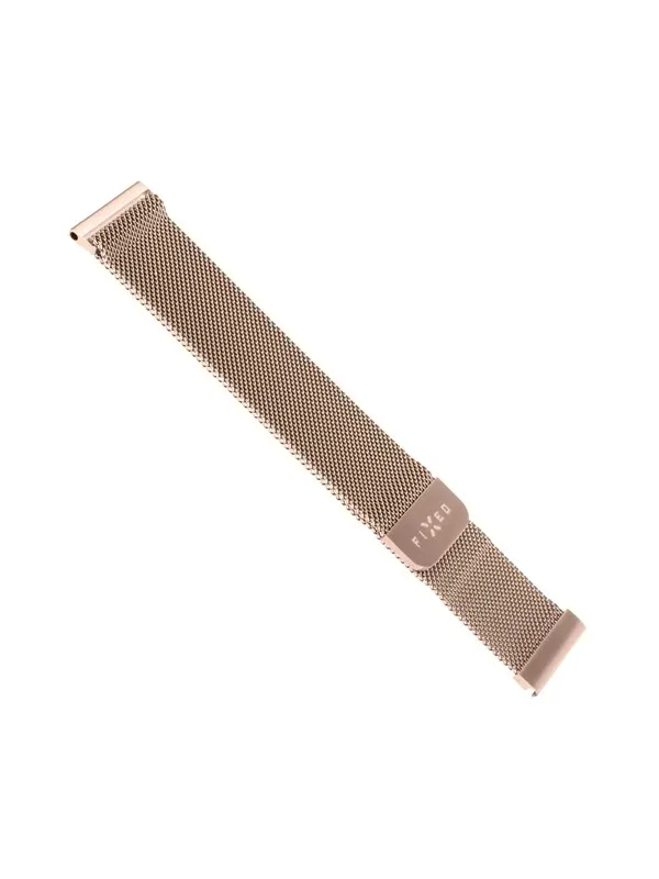 FIXED Mesh metallrem för Smartwatch Universal 22 mm Rosa