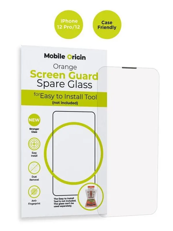 Mobile Origin Orange Screen Guard Spare Glass iPhone 12 Pro/12