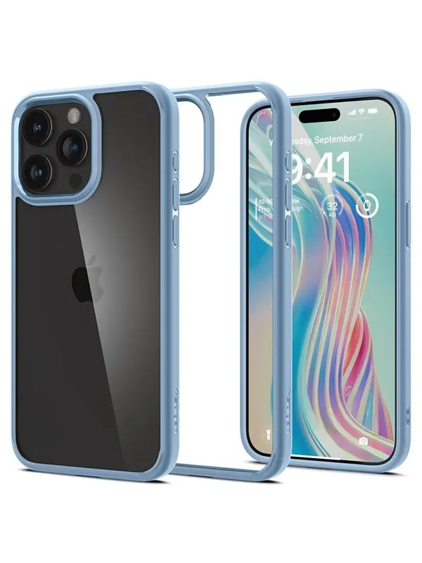 Spigen Crystal Hybrid - sierra blue - iPhone 15 Pro Max