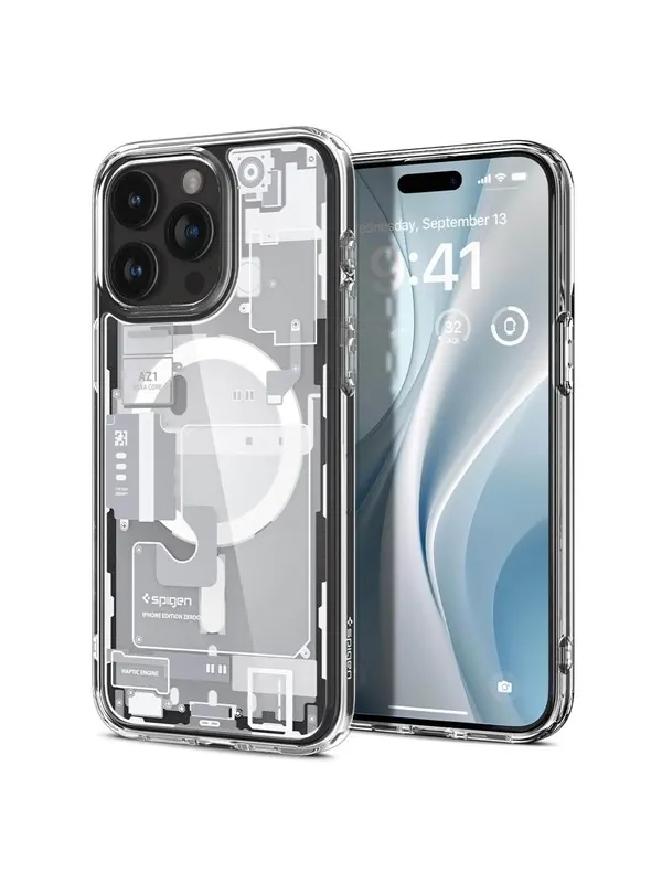 Spigen Ultra Hybrid MagSafe - zero one white - iPhone 15 Pro