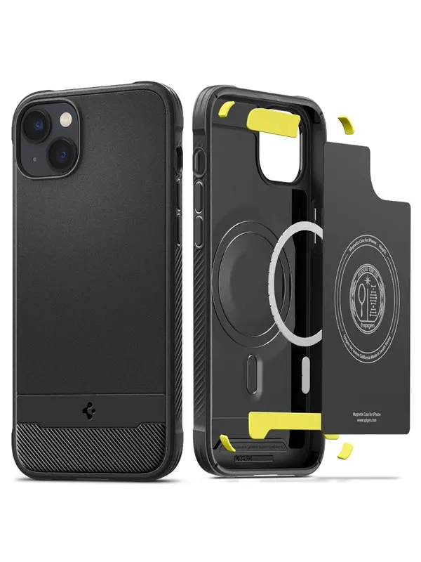 Spigen Rugged Armor MagSafe - matte black - iPhone 14