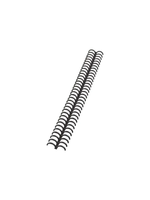 GBC ClickBind inbindningsspiral, frostad, klar, 12mm (50) Svart