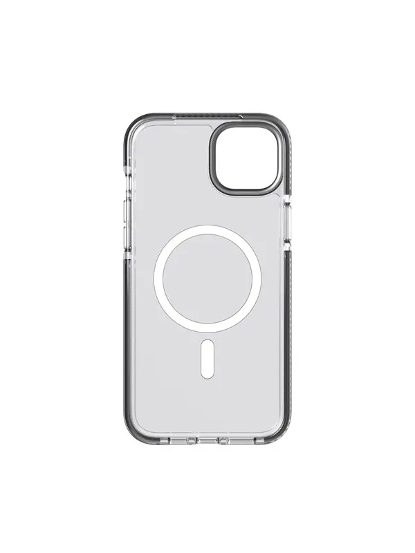 Tech21 Evo Crystal MagSafe iPhone 14 Plus/15 Plus Grafit grå